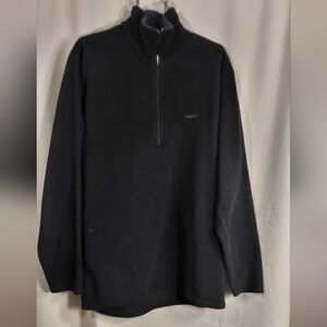Mens patagonia Capilene 1/4 zip fleece M. large Pullover Long sleeve Black